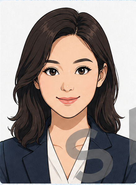 Clear recent front-facing portrait example